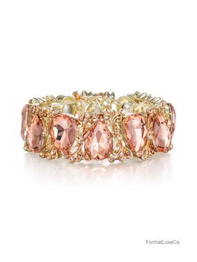 Crystal Stretch Bracelet Bridal Wedding Party Jewelry